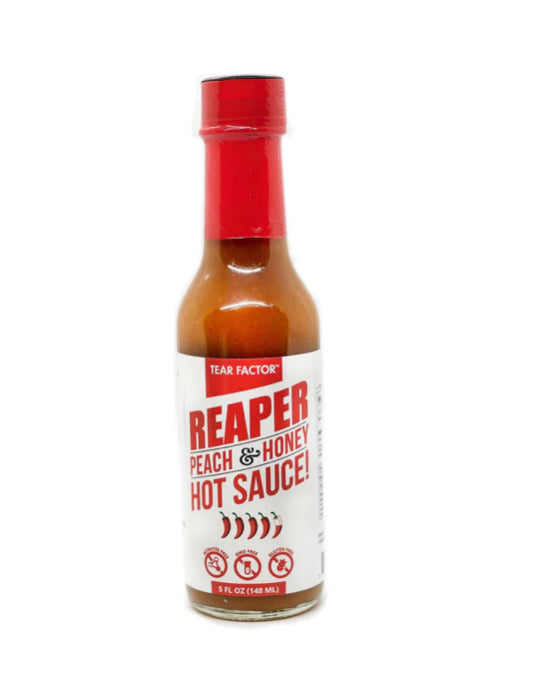 Tear Factor Peach Reaper Tears – Carolina Reaper Peach Honey Hot Sauce 5oz